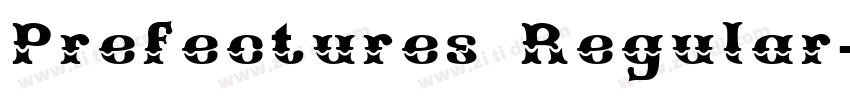 Prefectures Regular字体转换
